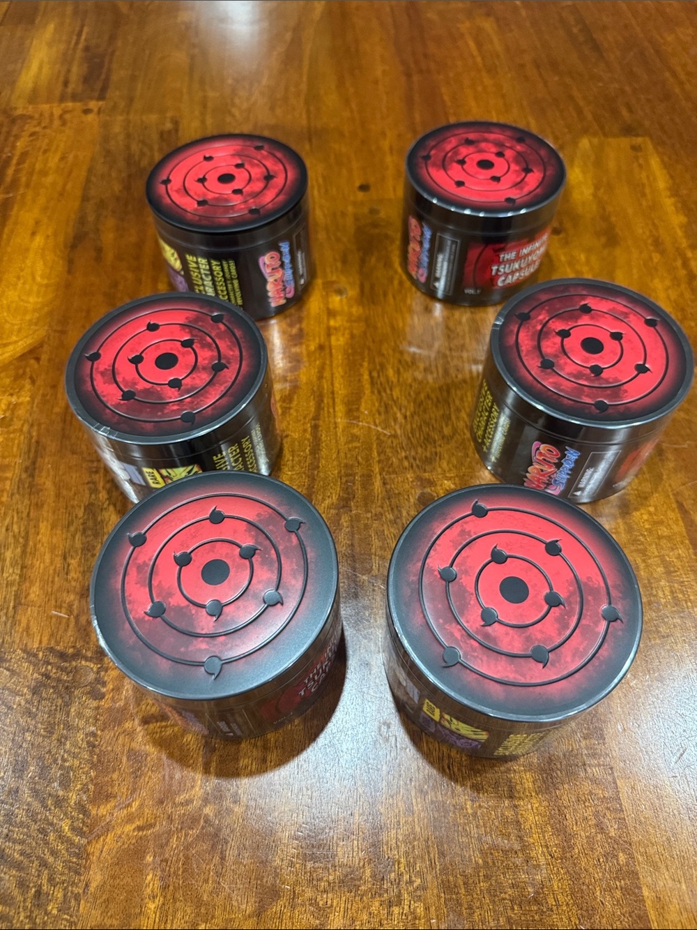Naruto Shippuden Infinite Tsukuyomi Mystery Capsule Lot (6 Factory Sealed) New
